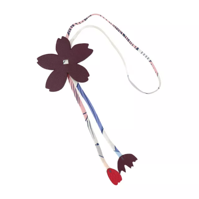 NEW AND OLD Exhibits Hermes Petit Ache Cherry Blossom Necklace Chevre ...