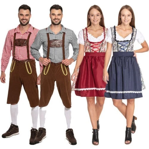MIESEPETER Men's Traditional Costume Set Ladies Dirndl Oktoberfest Bavarian New