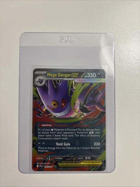 Pokémon – Mega Gengar Ex – 056/094 – Flammes Fantastiques (PFL) – Double Rare Holographique – Carte Unique