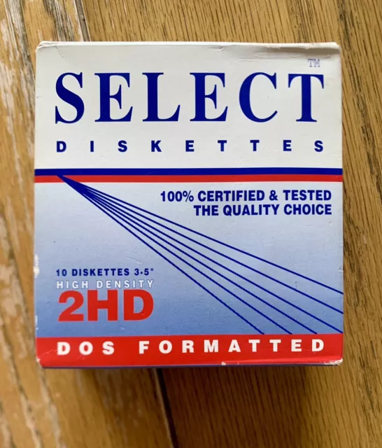 Select Floppy Disks 10 x 3.5" 1.44MB 2MB HD 2HD