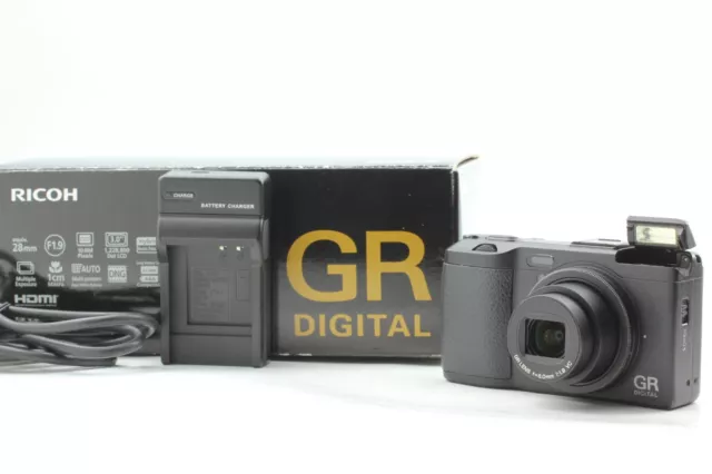 [Near Mint in Box] Ricoh GR DIGITAL IV 10.4MP Compact Digital Black Camera Japan