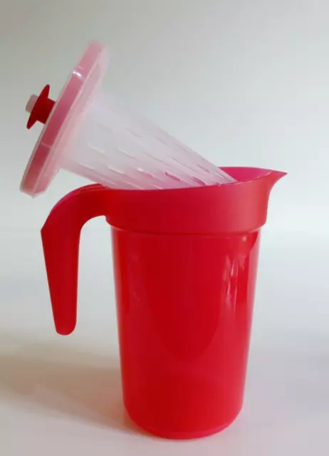 Tupperware 1 Gallon Pitcher with Infuser Attachment / Red Only / Brand New