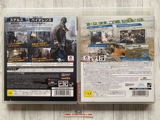 SONY PlayStation 3 PS3 Watch Dogs & Ghost Recon Future Soldier set from Japan 2