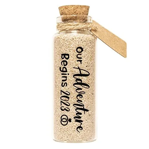 Honeymoon Sand Keepsake Jar, Romantic Honeymoon Gifts Cylindrical Jar-adventure