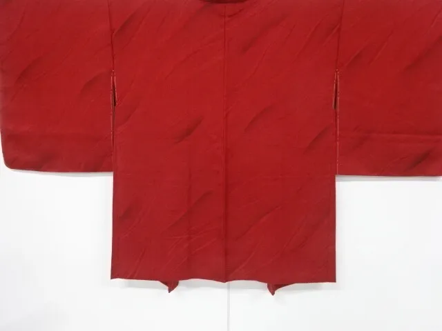 6220082: Japanese Kimono / Vintage Unused Haori /  Woven Wavy Diagonal Stripe