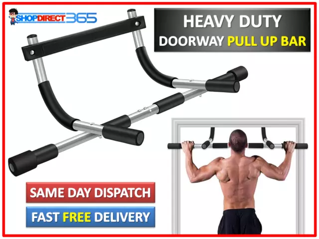 Gym Fitness Bar Chin Pull Up Strength Situp Dips Exercise Workout Door Bars 36-2