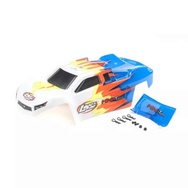 Losi Body Blue/White Mini-T 2.0 LOS210014 Car/Truck  Bodies wings & Decals