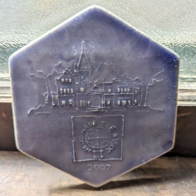 Handmade Tile Association Hexagonal Purple Tile. 2007. Numbered. PB