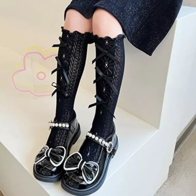 Cotton Mesh Korean Style Socks Girls Calf Socks Middle Tube Socks Kids Hosiery