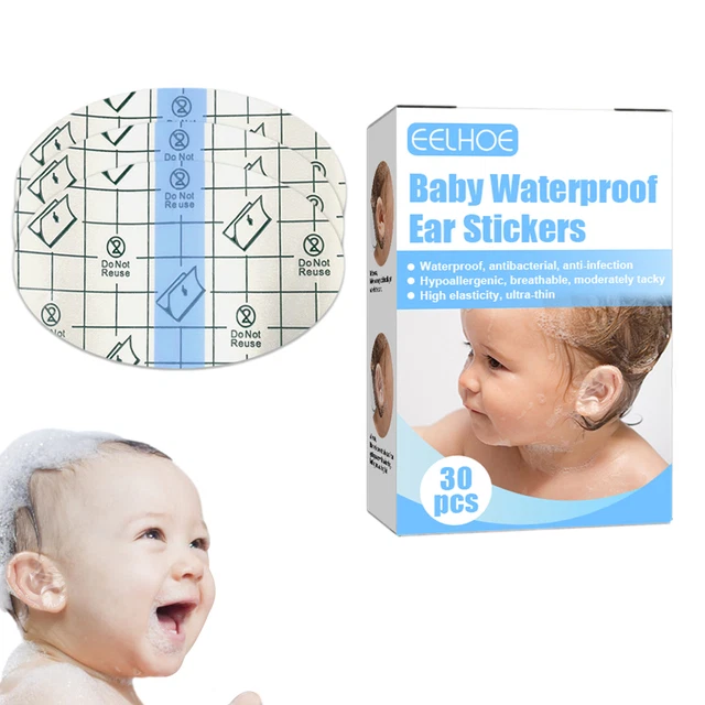 30Pcs Baby Waterproof Ear Stickers Easy to Tear for Water Sports Portable Kids