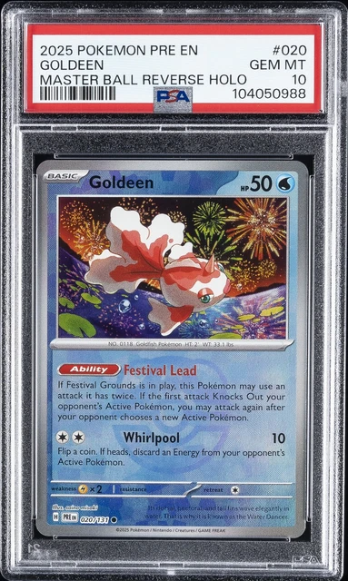 2025 POKEMON PRE En-Prismatic Evolutions Master Ball Reverse Holo ...