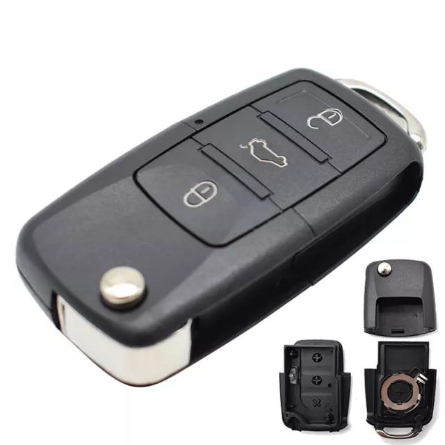 Car Key Case Shell Replacement For VW Golf MK6 Polo Bora Caddy Jetta Eos Passat