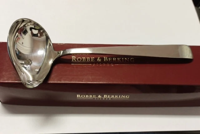 Robbe Berking R&B Alta Saucen Löffel Vorleger 925 Sterling Silber Besteck -Top-