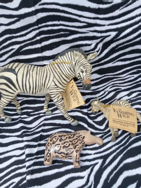Vintage Safarai LTD Zebra Figurines + Friend (SEE DESCRIPTION)
