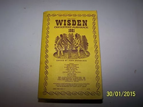 Wisden Cricketers' Almanack 1981 Book The Cheap Fast Free Post