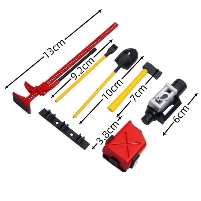 Lot De 5 Sangles De Toit Pour Voiture RC 1/10 (SCX10, TRX4, D90) - Rouge
