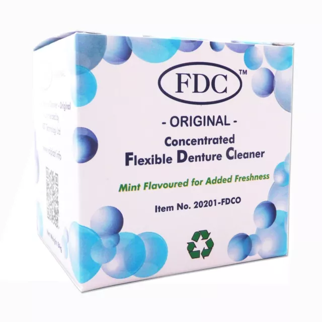 FDC Flexible Denture Cleaner and Disinfectant Mint Flavour - 3 Month Supply 3