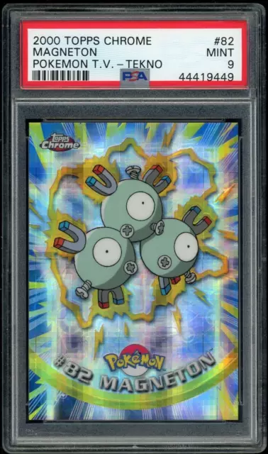 PSA 9 MINT TEKNO Magneton #82 (Topps Chrome Series 2) Holo Pokemon Card PSA 9 MINT TEKNO Magneton #82 (Topps Chrome Series 2) Holo Pokemon Card