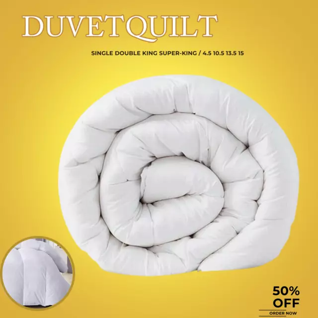 ANTI-ALLERGY Duvet Quilt 4.5 7.5 10.5 13.5 15 16.5 Tog Single Double Super King