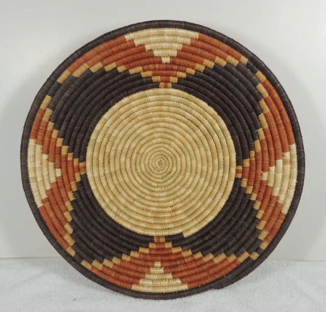 Vintage Native American Navajo Woven Basket Bowl