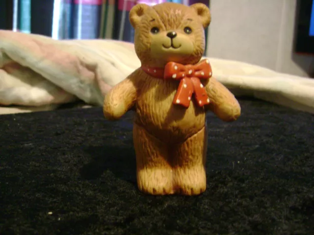 Vintage 1979 Enesco Porcelain Teddy Bear Figurine