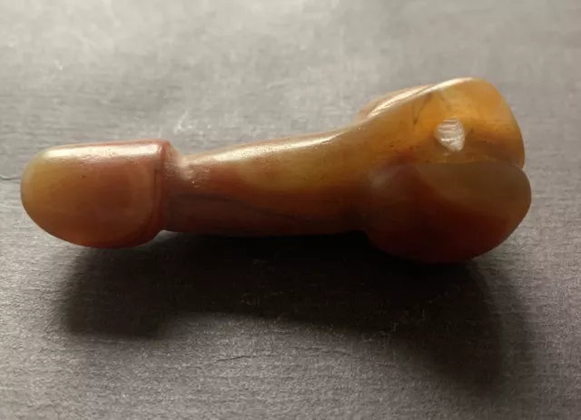 alter Stein Phallus Penis Fruchtbarkeit Amulett Asia Art China (B686) Tibet