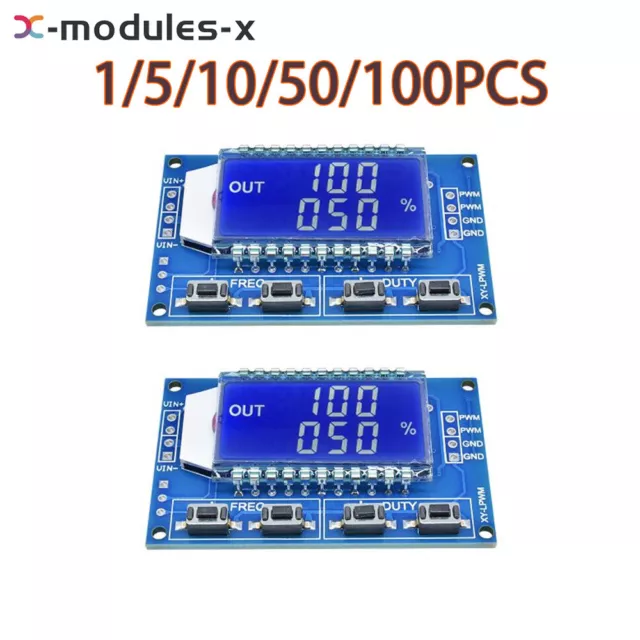 1-100PCS LCD PWM Pulse Frequency Duty Cycle Square Wave Signal Generator Module