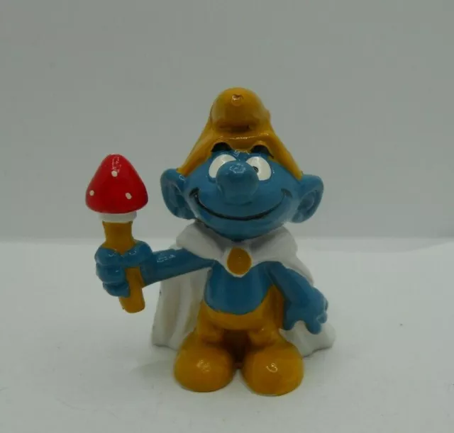 PUFFI SMURF da BARBAPUFFO Schleich--20074 PUFFO RE KING SMURF HONG KONG W.BERRIE