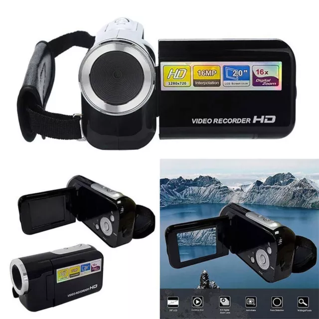 Mini Camcorder Video Camera 1080p Vlogging Cam for YouTube Digital 16X Zoom