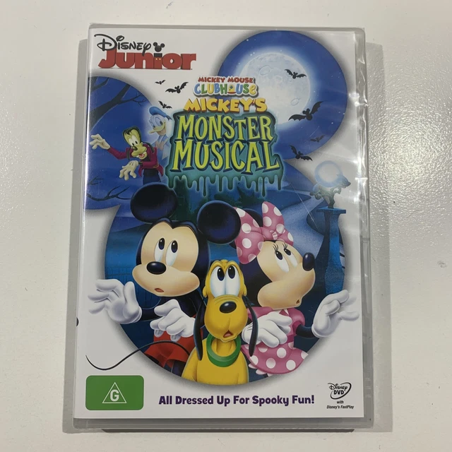 Monster Micky Mouse MICKEY MOUSE CLUBHOUSE Mickey's Monster Musical DVD Region 4 PAL Brand ...