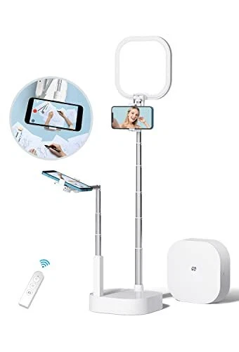 yAyusi Stand for Recording Overhead 360° Rotation with Holders Content Creato...