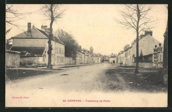 CPA Dormans, Faubourg de Paris