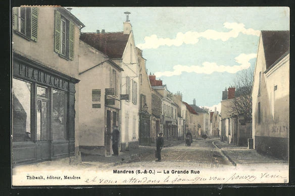 CPA Mandres, La Grande Rue 1906