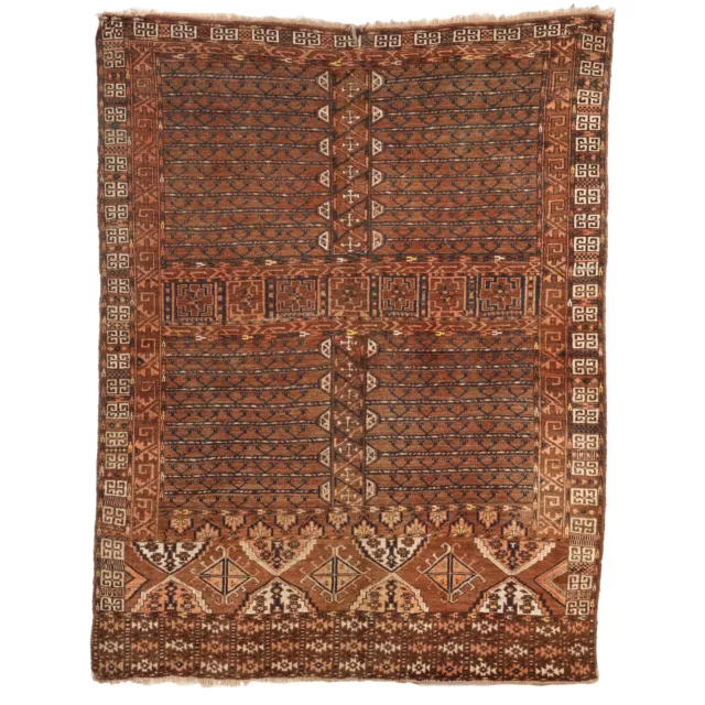 Antiker Bukhara Tekke Teppich Turkmenistan Wolle Feiner Knoten