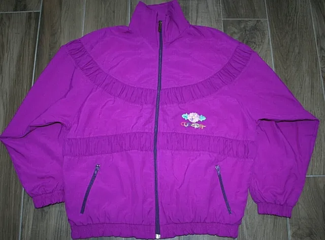 VTG Shell Suit Track Jacket Festival Zipped Windbreaker 80s 90s Campagnolo