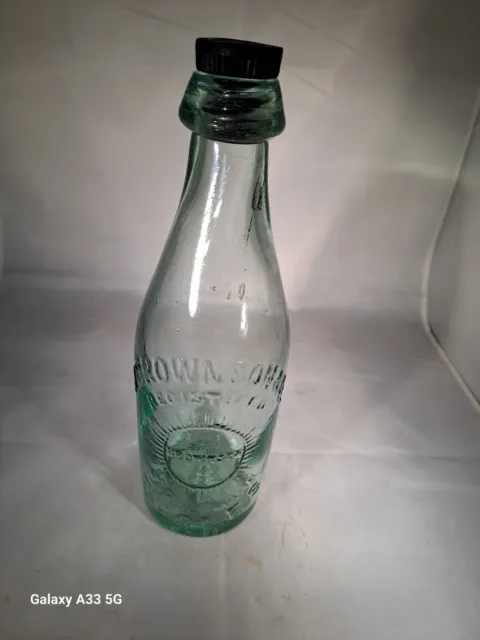 Brownson Eccles Victorian Beer Bottle c1890's