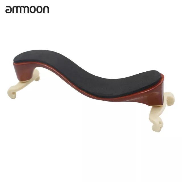 ammoon Violin Shoulder Rest Maple Wood for 3/4 4/4 Violin Fiddle Durable