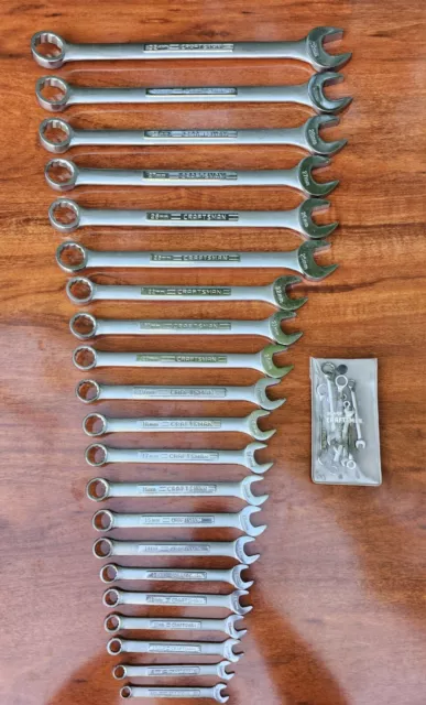 Vintage Craftsman, 31 Piece METRIC Combination Wrench Set 4mm to 32mm. USA 🇺🇸