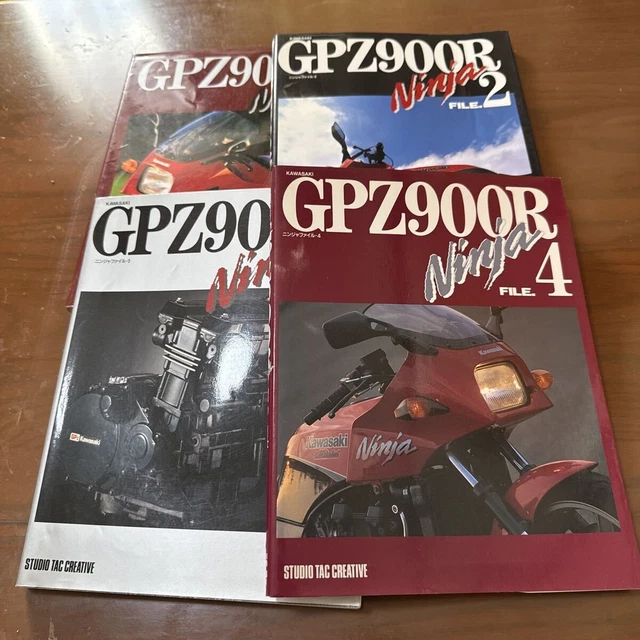 KAWASAKI GPZ900R NINJA File 3 Book, Parts List, 215 Pages, Used