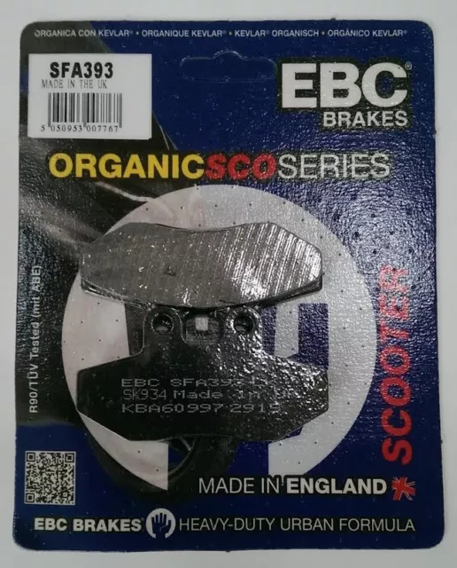 EBC Organic FRONT Disc Brake Pads Fits YAMAHA NXC 125 CYGNUS X (2004 to 2013)