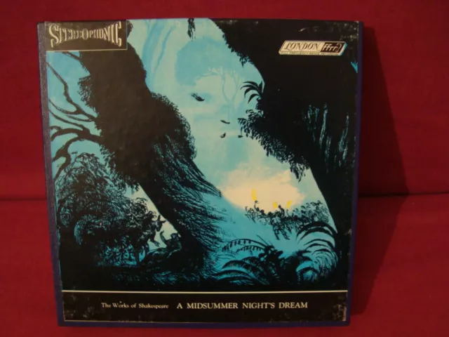 Shakespeare A Midsummer Nights Dream Rare Ampex 3 3/4 Ips Reel 2Reel 4Track Tape