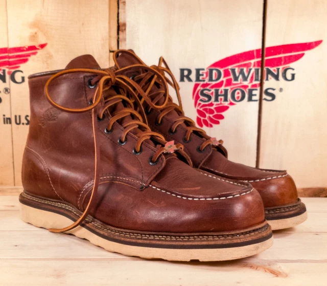 RED WING 100TH Anniversary Moc Toe Boots Size 11D (Soft Toe 