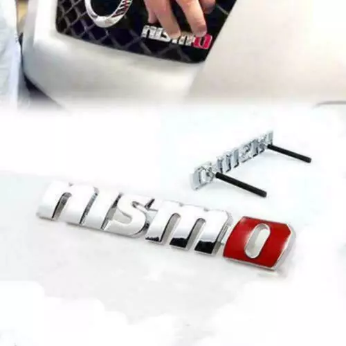 NEW 3D Metal NISMO Grill Badge Front Emblem Grilles Black or Silver fit ALL CARS 2