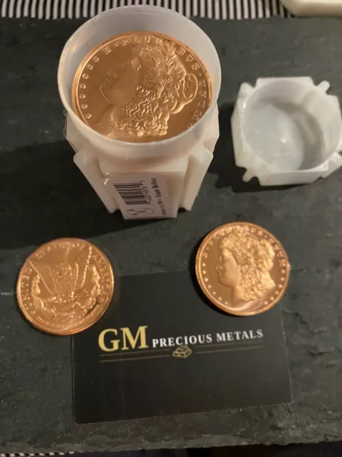 1x1oz 999 copper Morgan dollar/from tube/uncirculated/investment