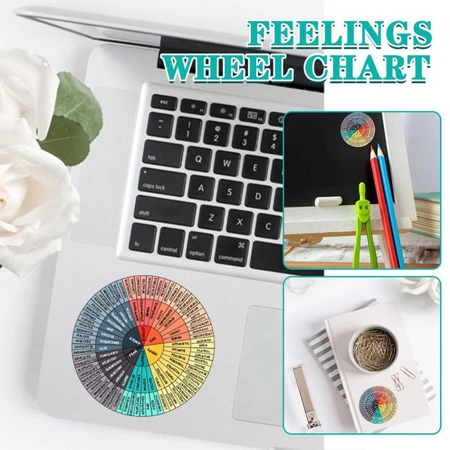 Sticker Theme Wheel FEELINGS WHEEL STICKERS Emotion Feelings Wheel Chart DecalsXPc/ A6U3 $4 ...