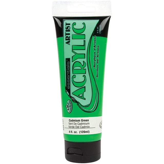 Pintura acrílica essentials(TM) 4 oz verde cadmio -RAA-117