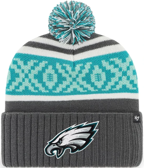Philadelphia Eagles '47 Brand NFL Super Bowl LVII Knit Beanie Hat with Pom
