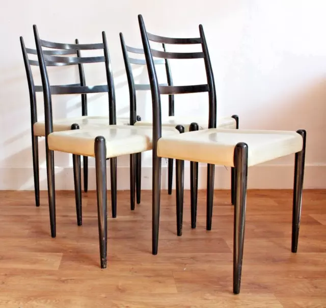 Set Of Four Mid Century G Plan Tola Librenza Dining Chairs