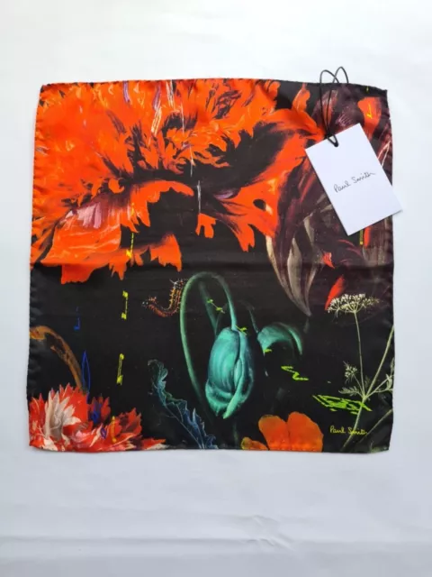 Stampa quadrata tascabile Paul Smith ""New Masters"" 100% seta