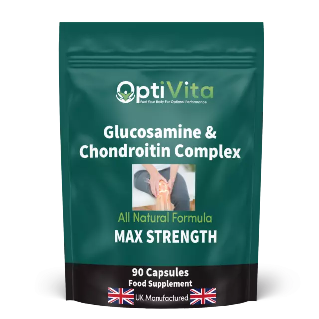 Glucosamine and Chondroitin Sulphate 1600mg Capsules + MSM High Strength Complex 3